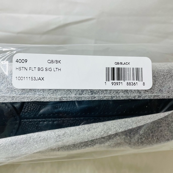 NWT Coach Houston Flight Black Messenger Bag in Signature Leather Crossbody Bag - Picture 4 of 5